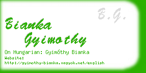 bianka gyimothy business card